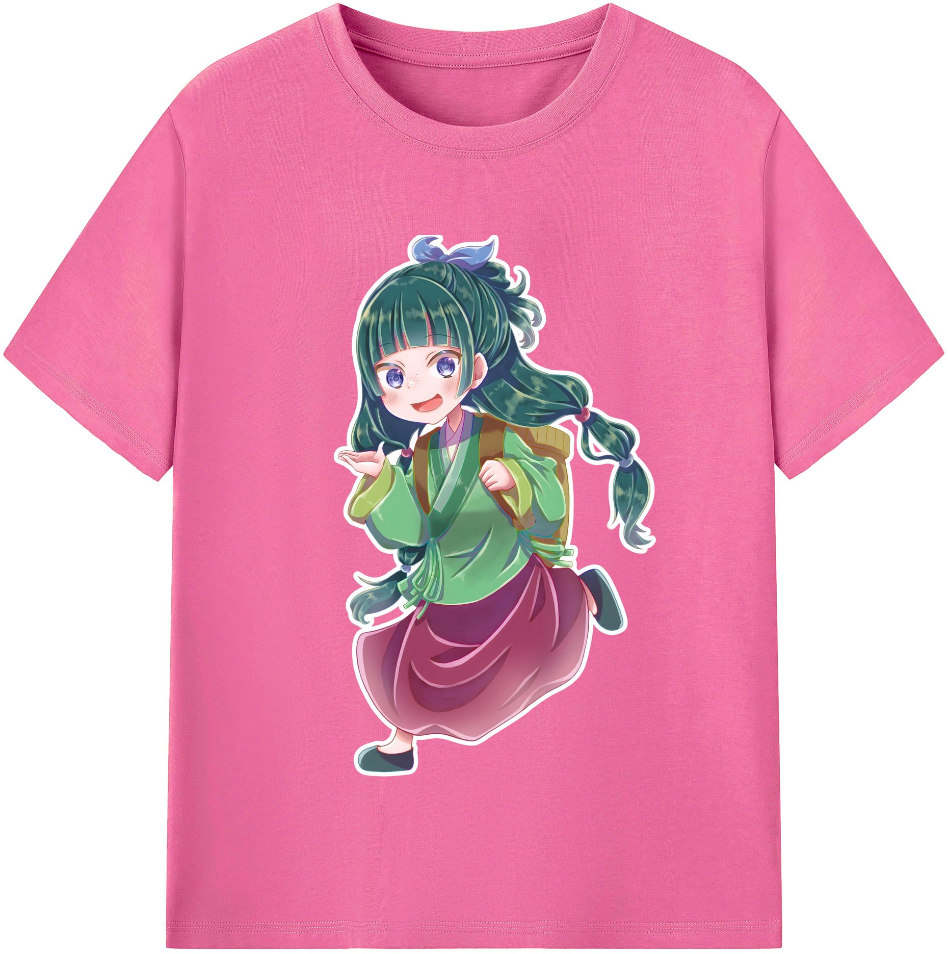 （画像用） 薬屋のひとりごと The Apothecary Diaries レディースカジュアルプリントTシャツ（綿100％）